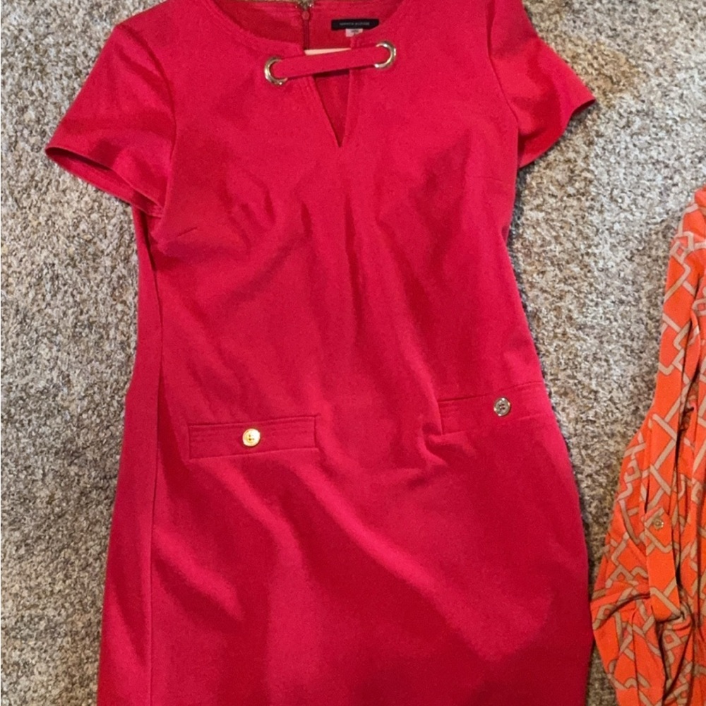 Tommy Hilfiger Pink Midi Dress